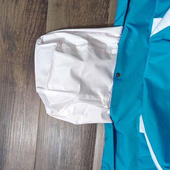 Calvin Klein Color Block Track Jacket, Spell Out, Hidden Hood, Vented Back, Med - Picture 14 of 15